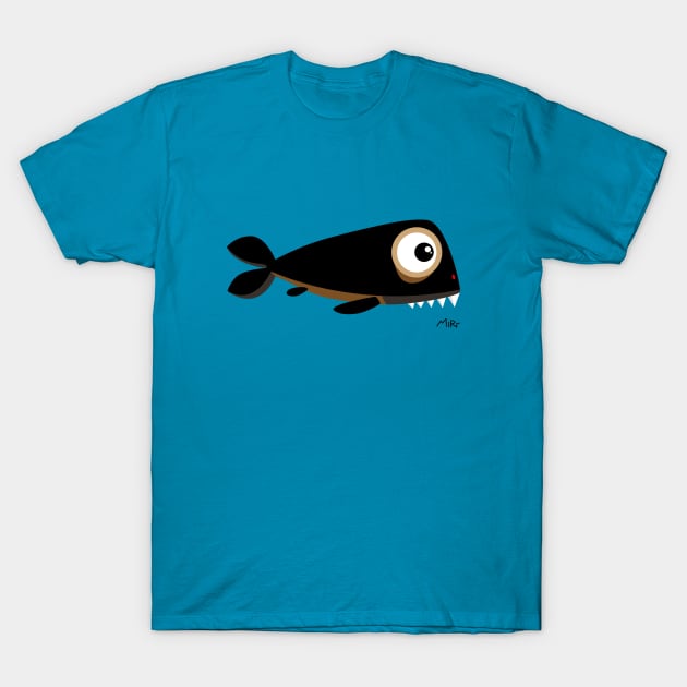 Black Fish T-Shirt by simonemiri